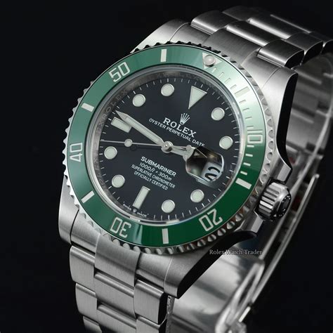 rolex submariner 50th anniversary green bezel price|Rolex 126610lv for sale.